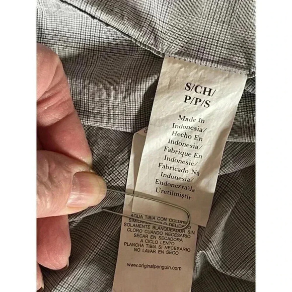 Penguin by Munsing Wear long sleeve button up Men’s shirt gray size Small - Picture 8 of 9